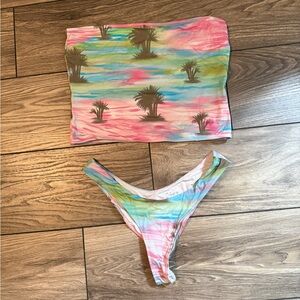 Frankie's Bikinis Pastel Bikini Set